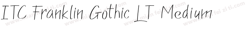 ITC Franklin Gothic LT Medium Italic字体转换